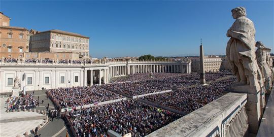Audiëntie van paus Franciscus verleend aan CL, 15 oktober 2022 (foto: Massimo Quattrucci/Fraternità CL)